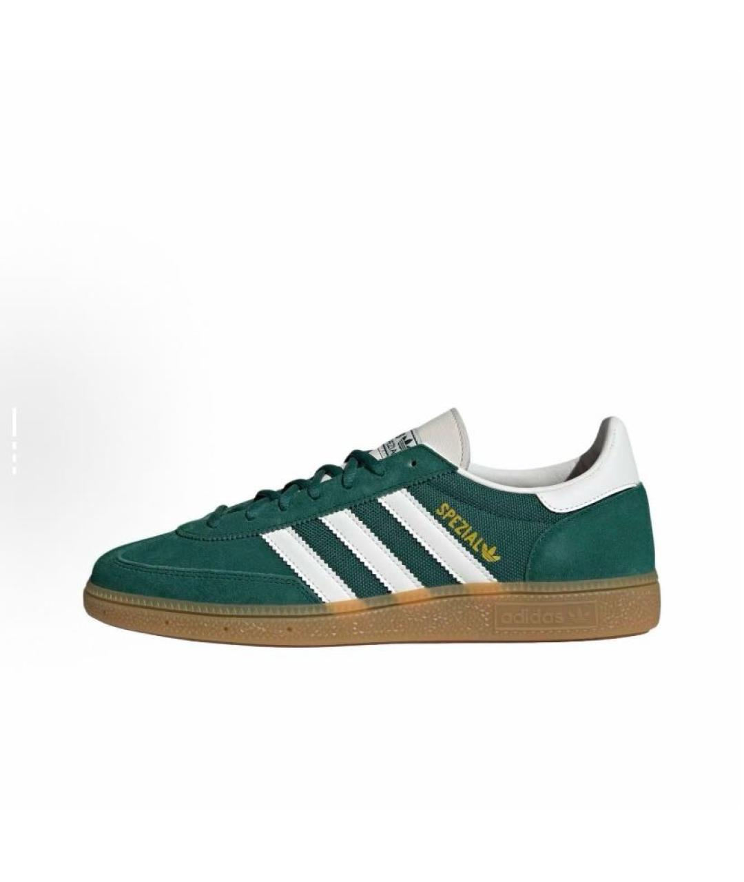 ADIDAS Зеленые замшевые низкие кроссовки / кеды, фото 3