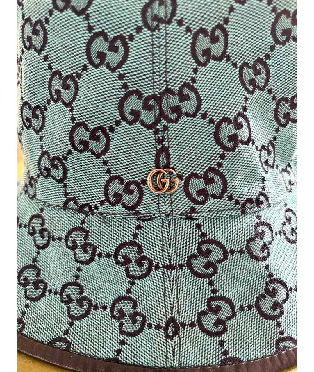 GUCCI Синяя хлопковая панама, фото 3