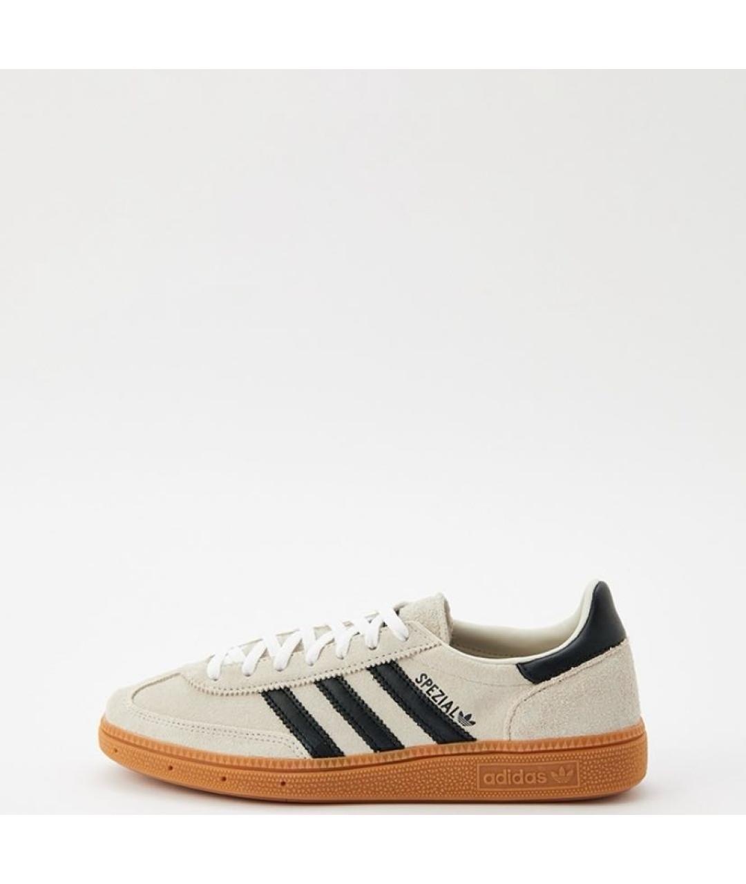 ADIDAS Бежевые замшевые низкие кроссовки / кеды, фото 2