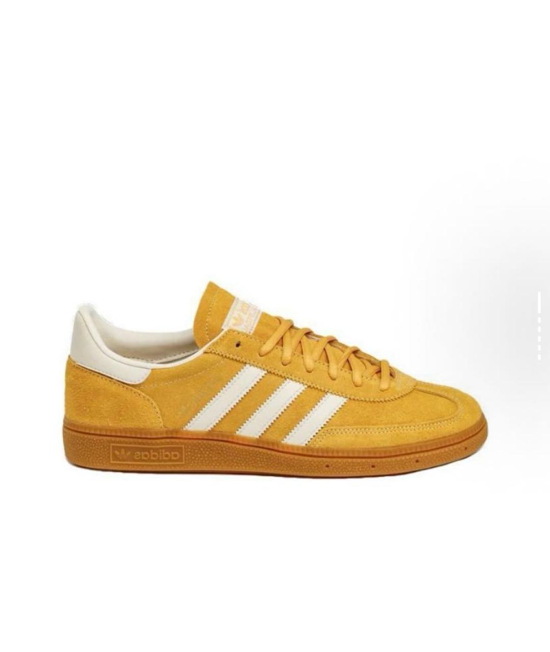 ADIDAS Желтые замшевые низкие кроссовки / кеды, фото 7