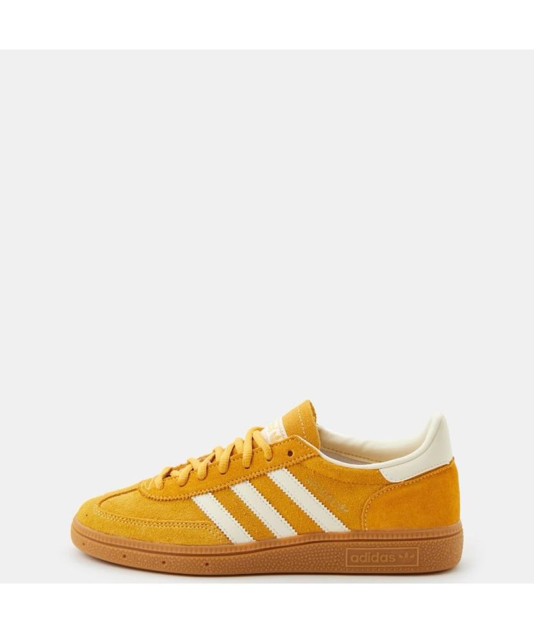 ADIDAS Желтые замшевые низкие кроссовки / кеды, фото 2