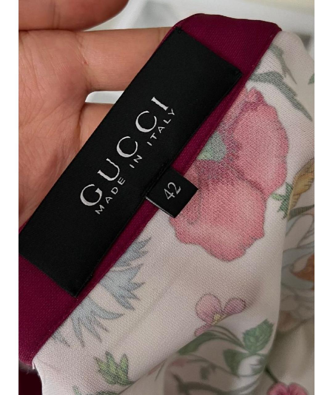 GUCCI Мульти хлопковое повседневное платье, фото 4