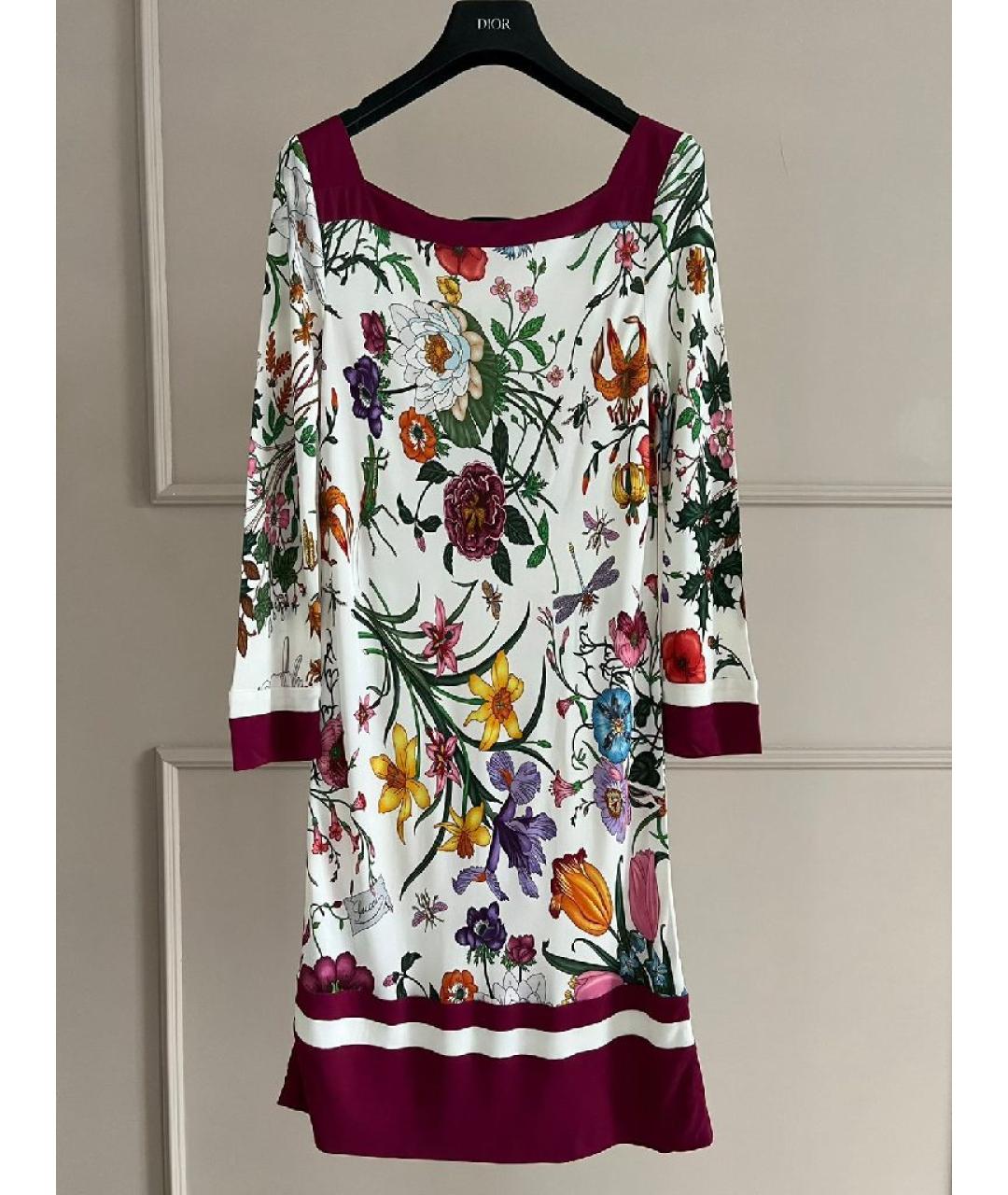 GUCCI Мульти хлопковое повседневное платье, фото 2