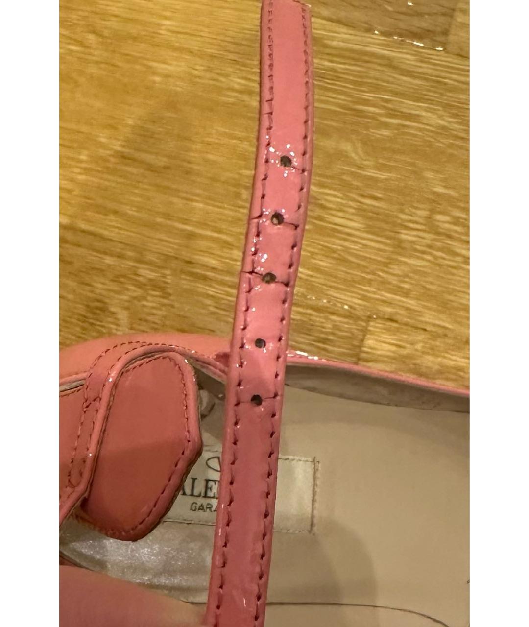VALENTINO Розовые кожаные туфли, фото 6