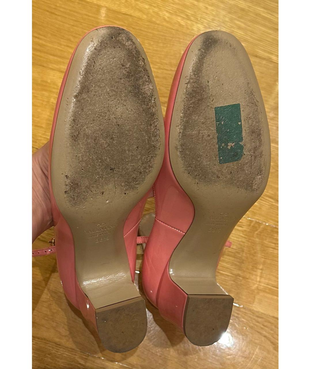 VALENTINO Розовые кожаные туфли, фото 5