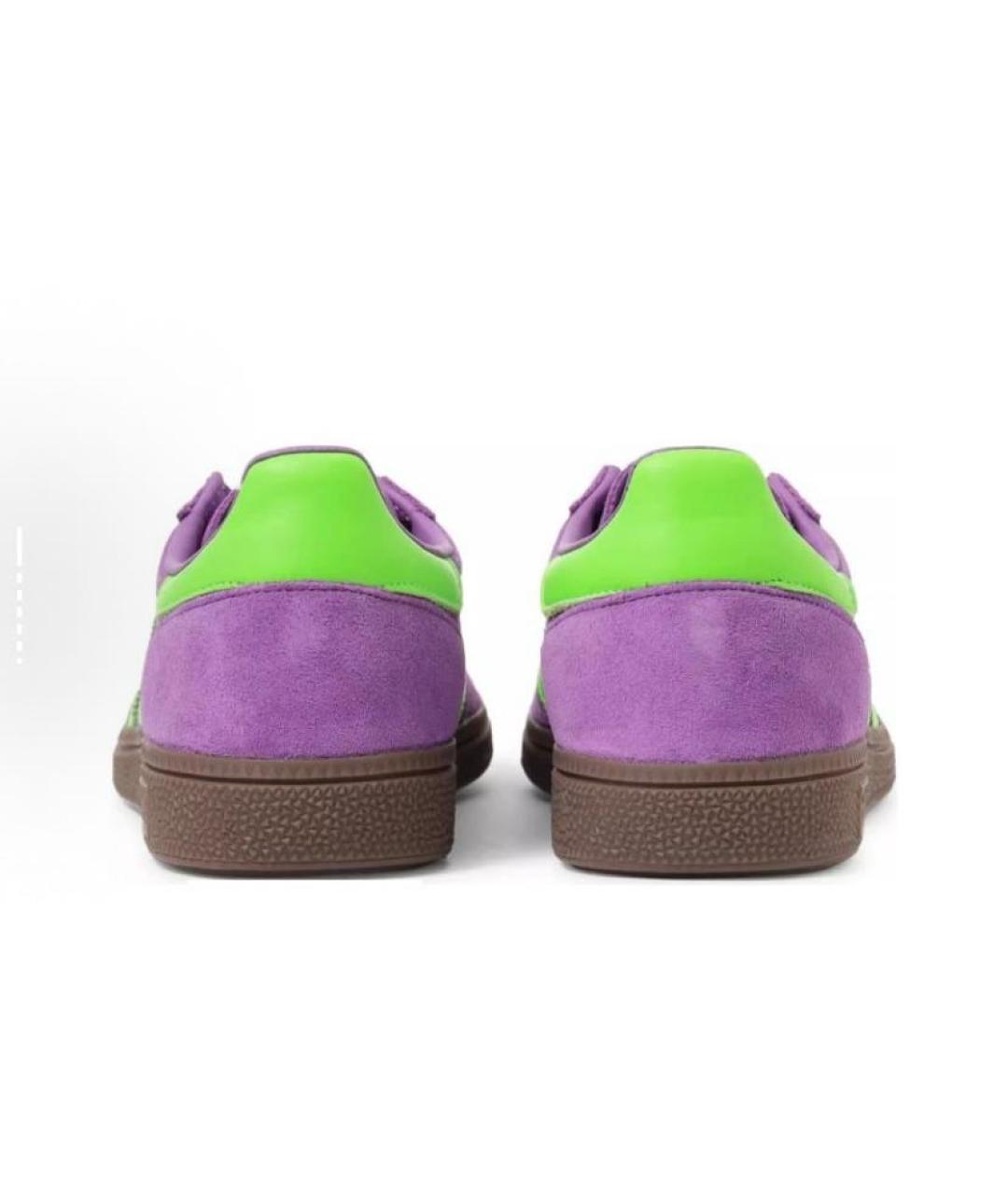 ADIDAS Фиолетовые замшевые низкие кроссовки / кеды, фото 5
