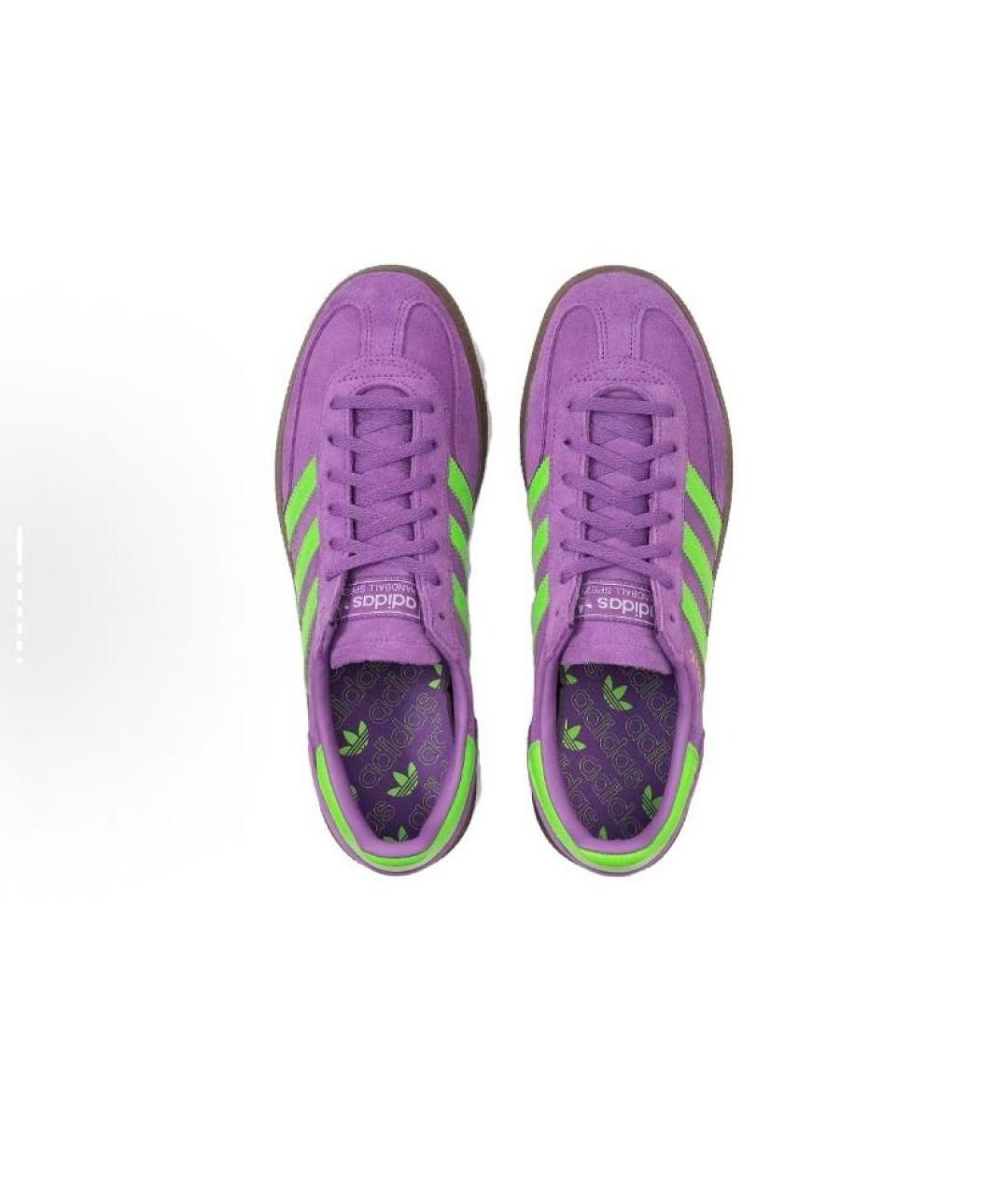 ADIDAS Фиолетовые замшевые низкие кроссовки / кеды, фото 4