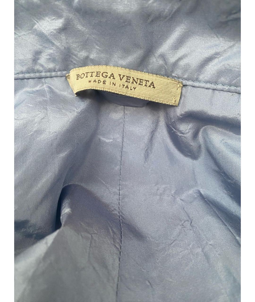 BOTTEGA VENETA Голубые шелковые шорты, фото 5