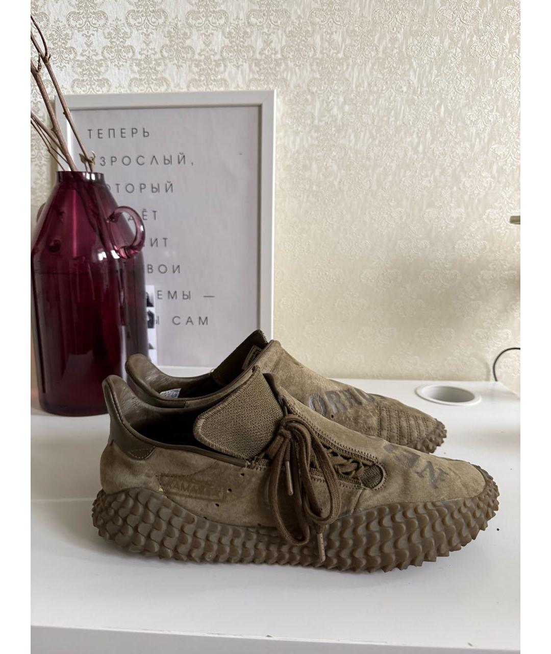 ADIDAS Хаки замшевые низкие кроссовки / кеды, фото 7