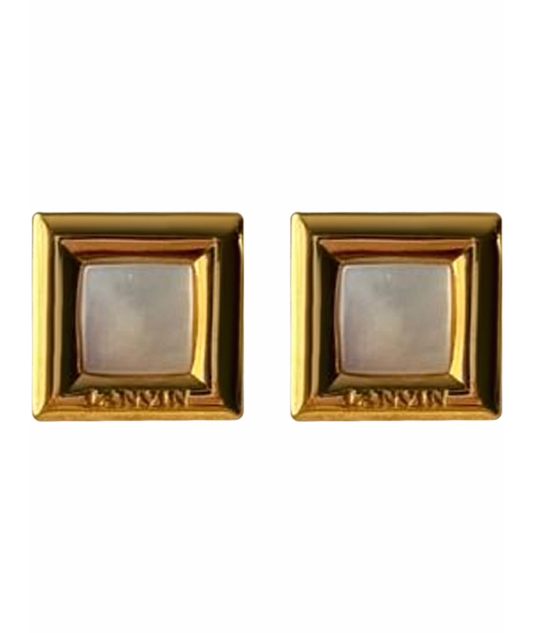 LANVIN Золотые керамические запонки, фото 1