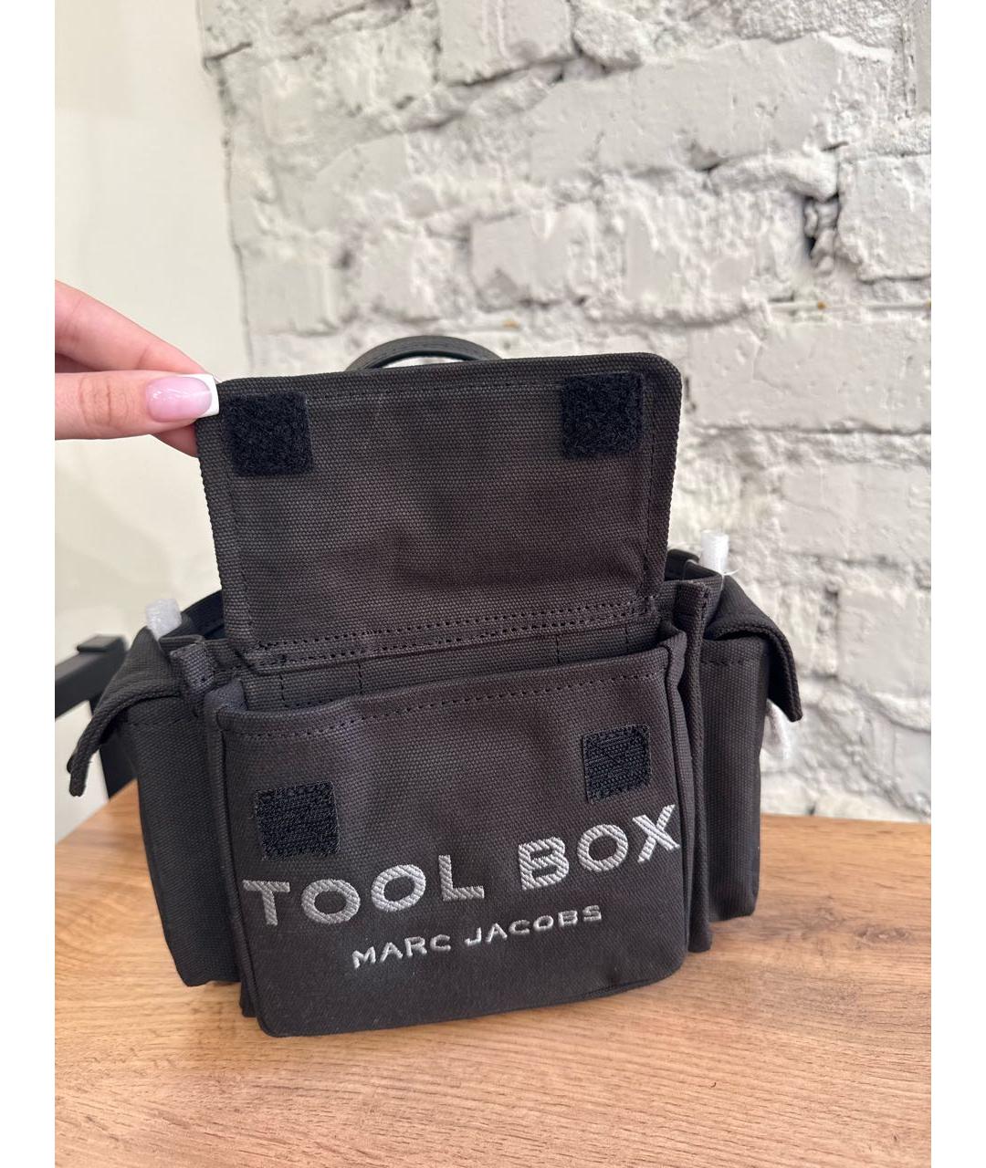 MARC JACOBS Черная хлопковая сумка тоут, фото 4
