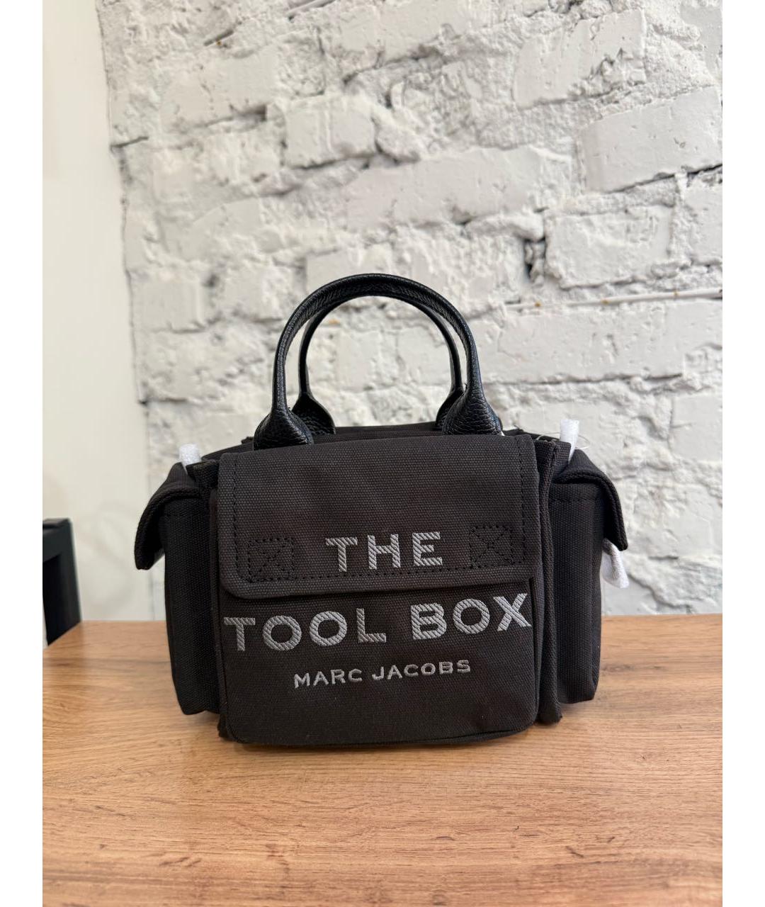 MARC JACOBS Черная хлопковая сумка тоут, фото 7