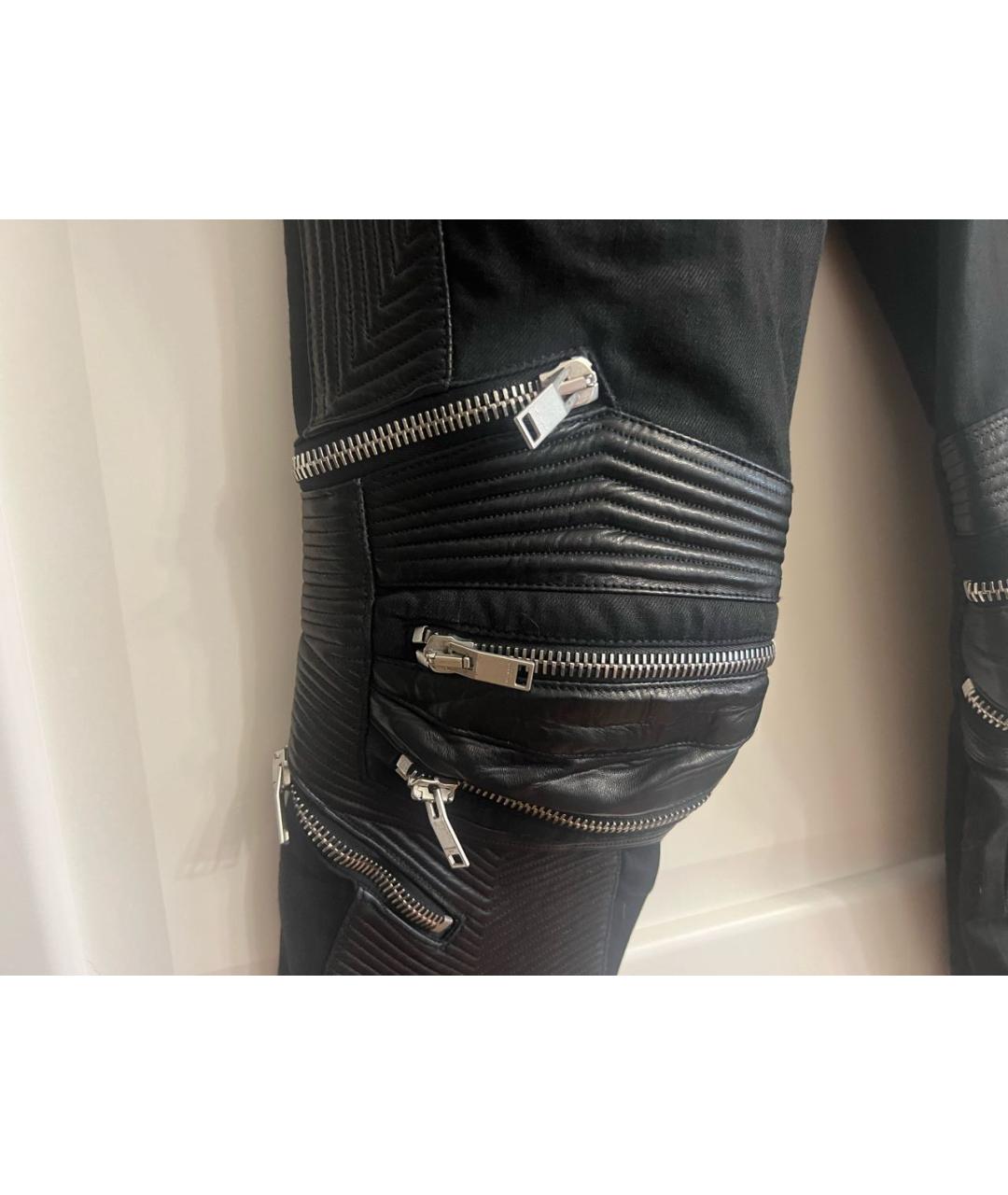 SAINT LAURENT Черные джинсы слим, фото 4