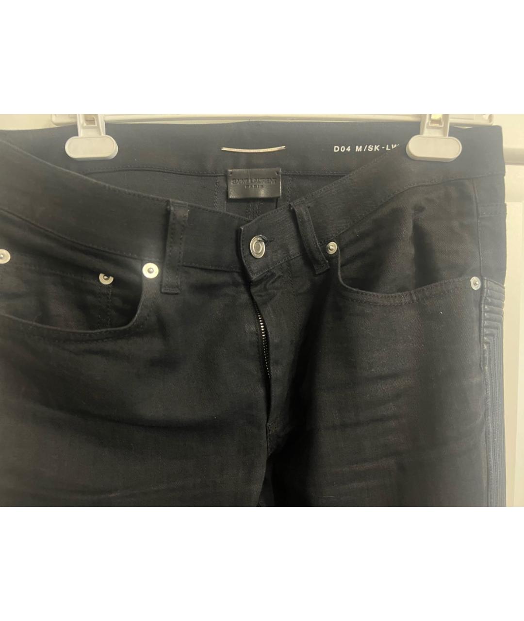 SAINT LAURENT Черные джинсы слим, фото 2