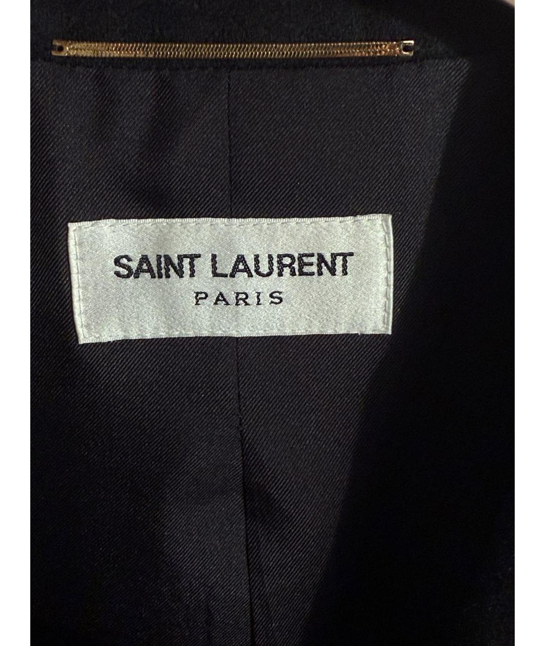 SAINT LAURENT Черный шерстяной жакет/пиджак, фото 3