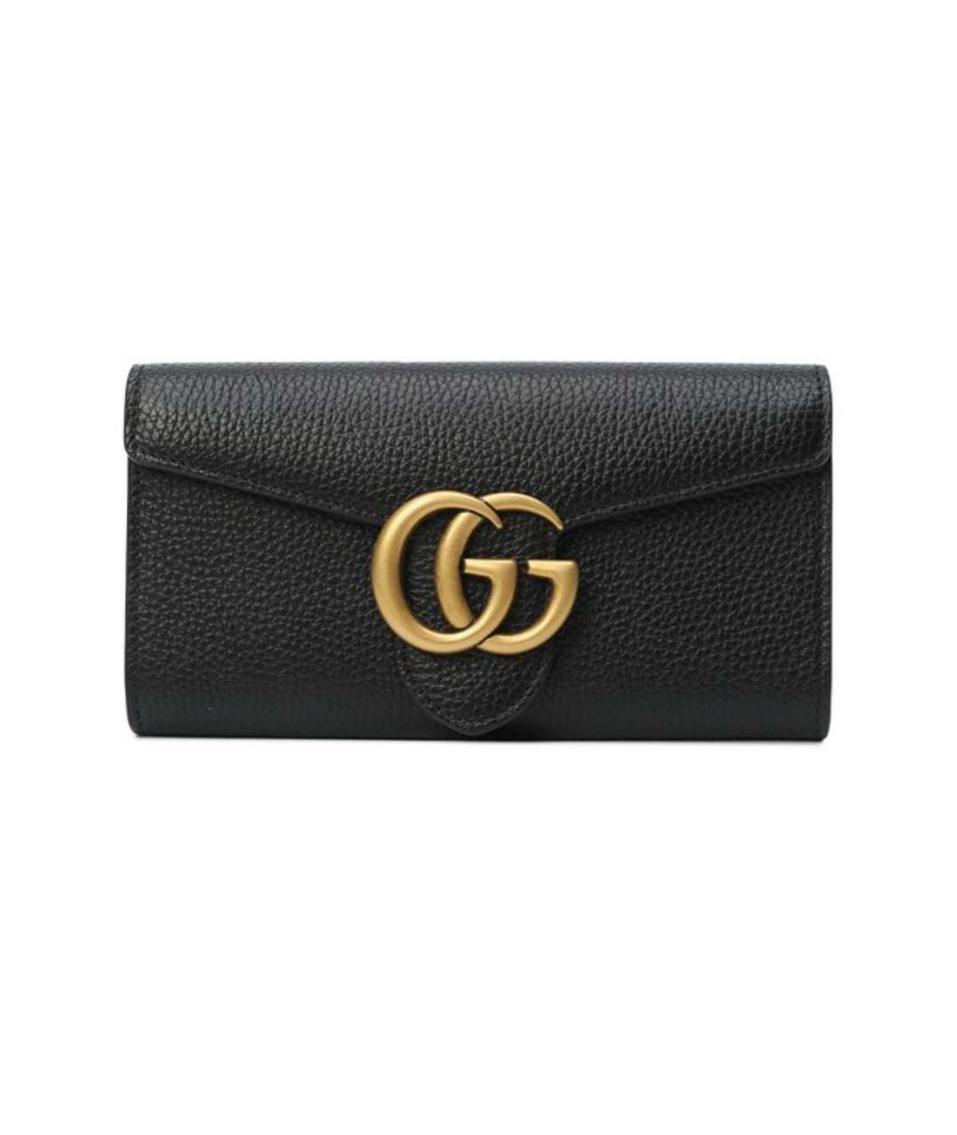 GUCCI Черный кожаный кошелек, фото 5