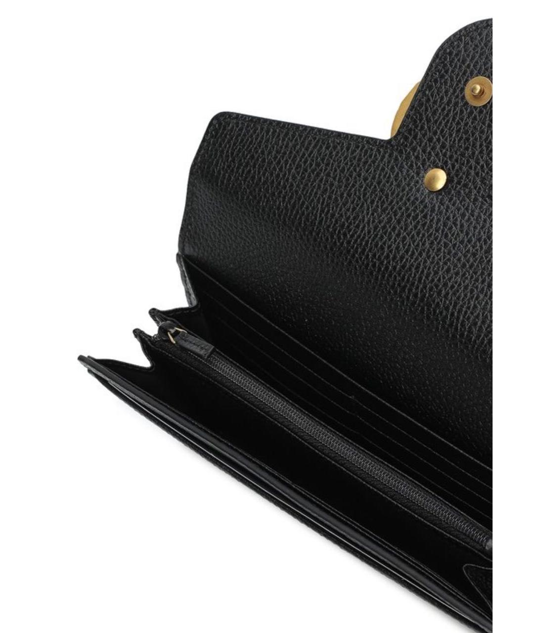 GUCCI Черный кожаный кошелек, фото 4