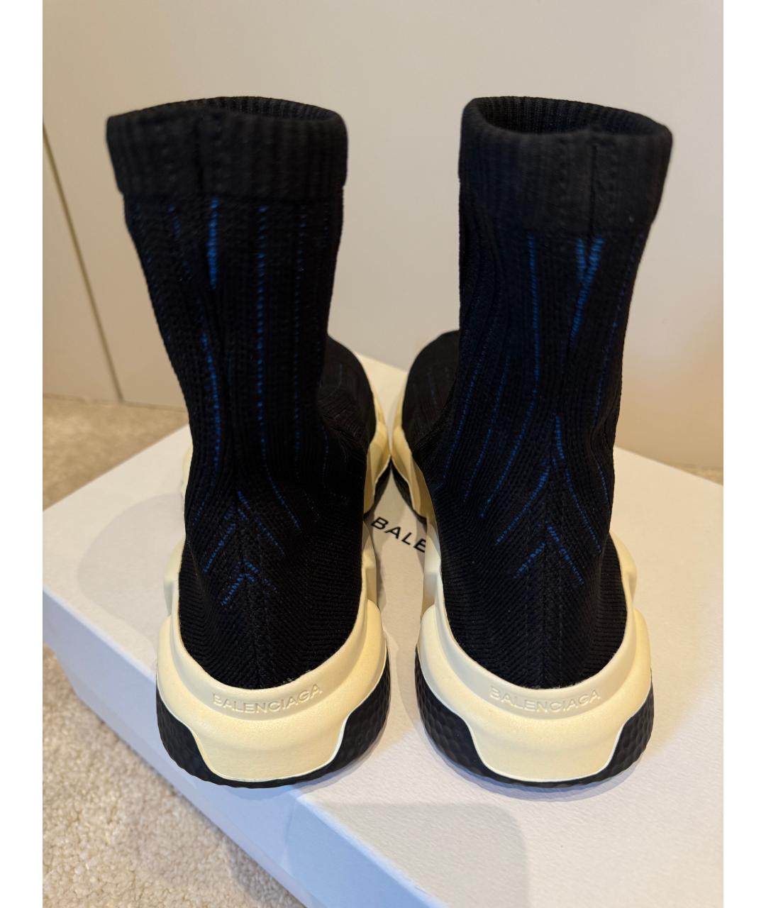 BALENCIAGA Черные текстильные кроссовки, фото 4