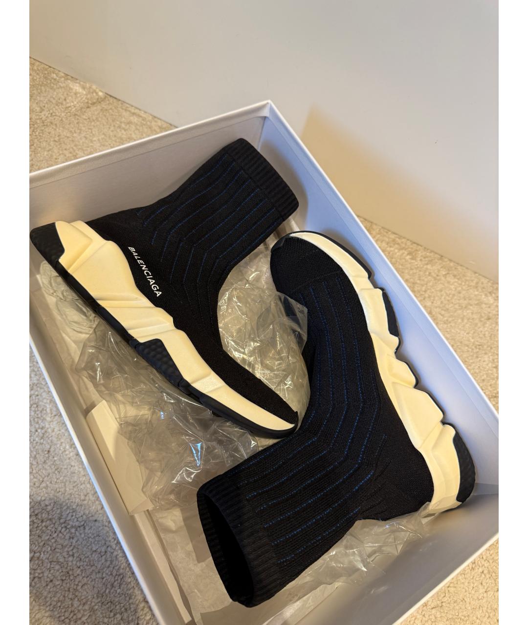 BALENCIAGA Черные текстильные кроссовки, фото 6