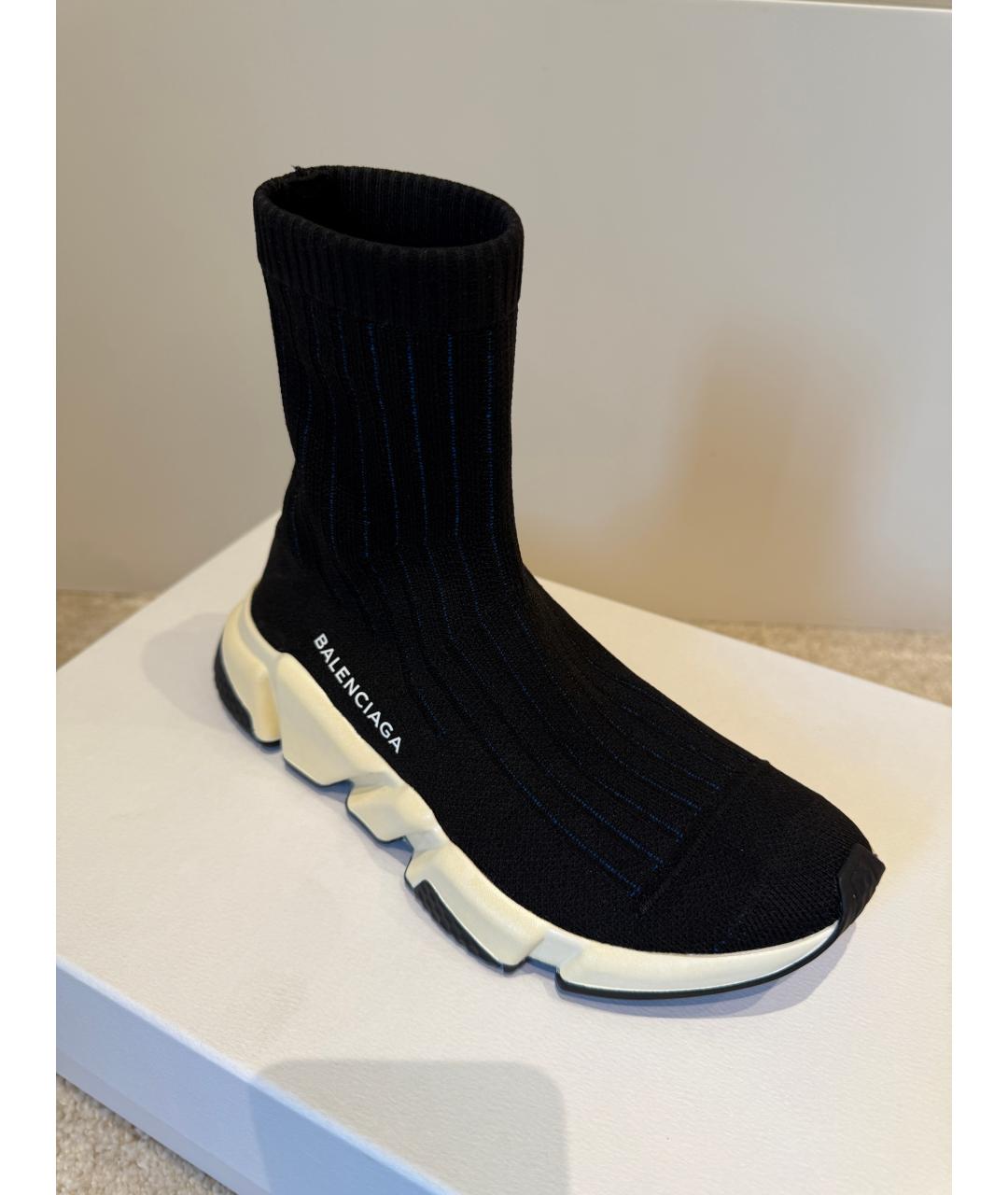 BALENCIAGA Черные текстильные кроссовки, фото 7