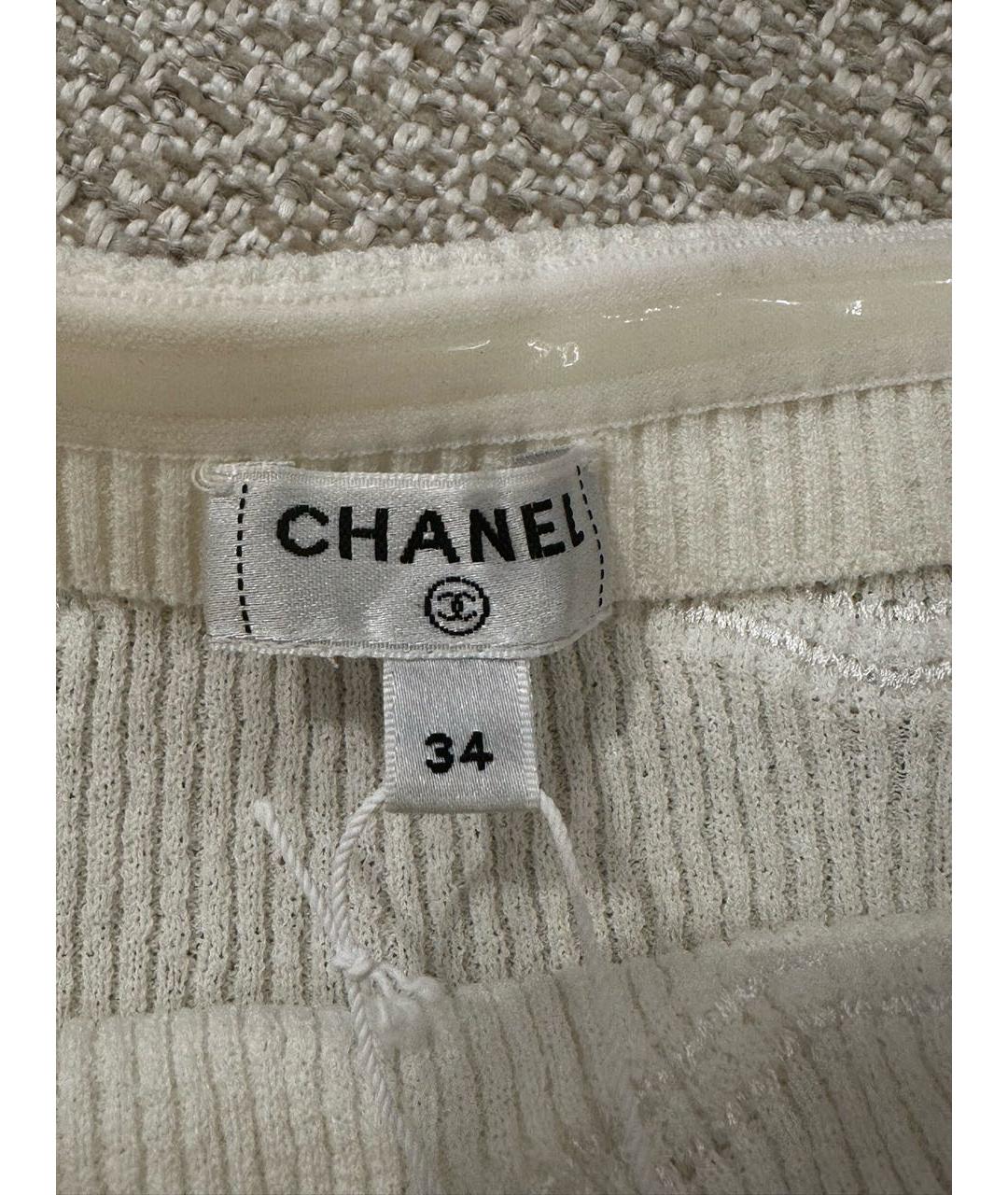 CHANEL Бежевый хлопковый корсет, фото 4