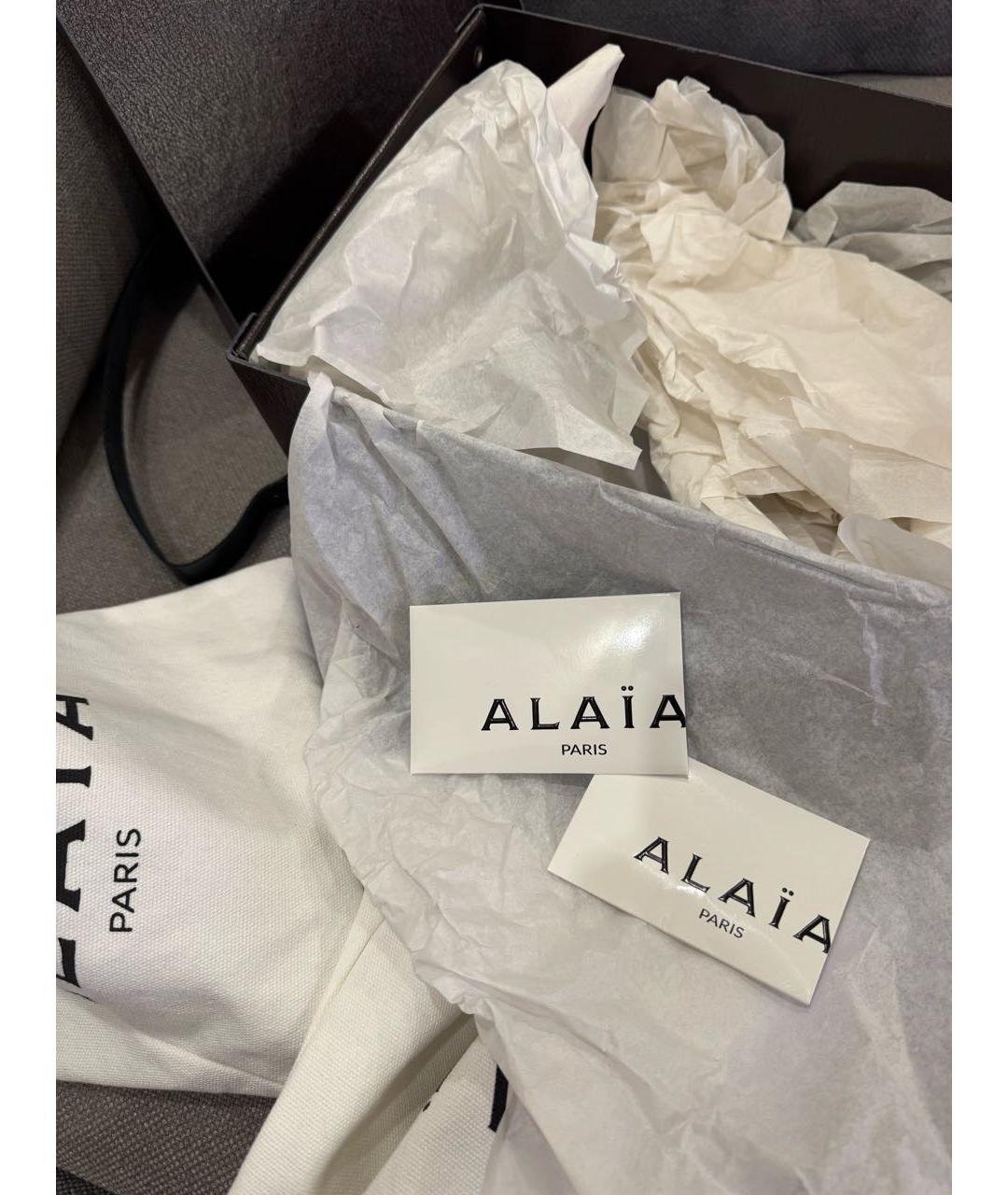 ALAIA Черные кожаные туфли, фото 7