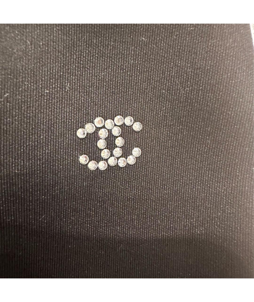 CHANEL Черные полиэстеровые капри, фото 4