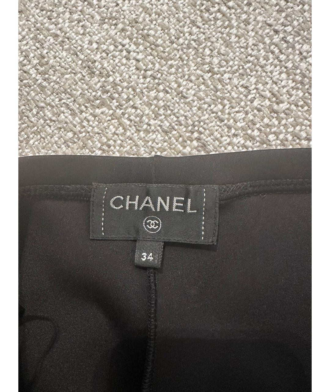 CHANEL Черные полиэстеровые капри, фото 5