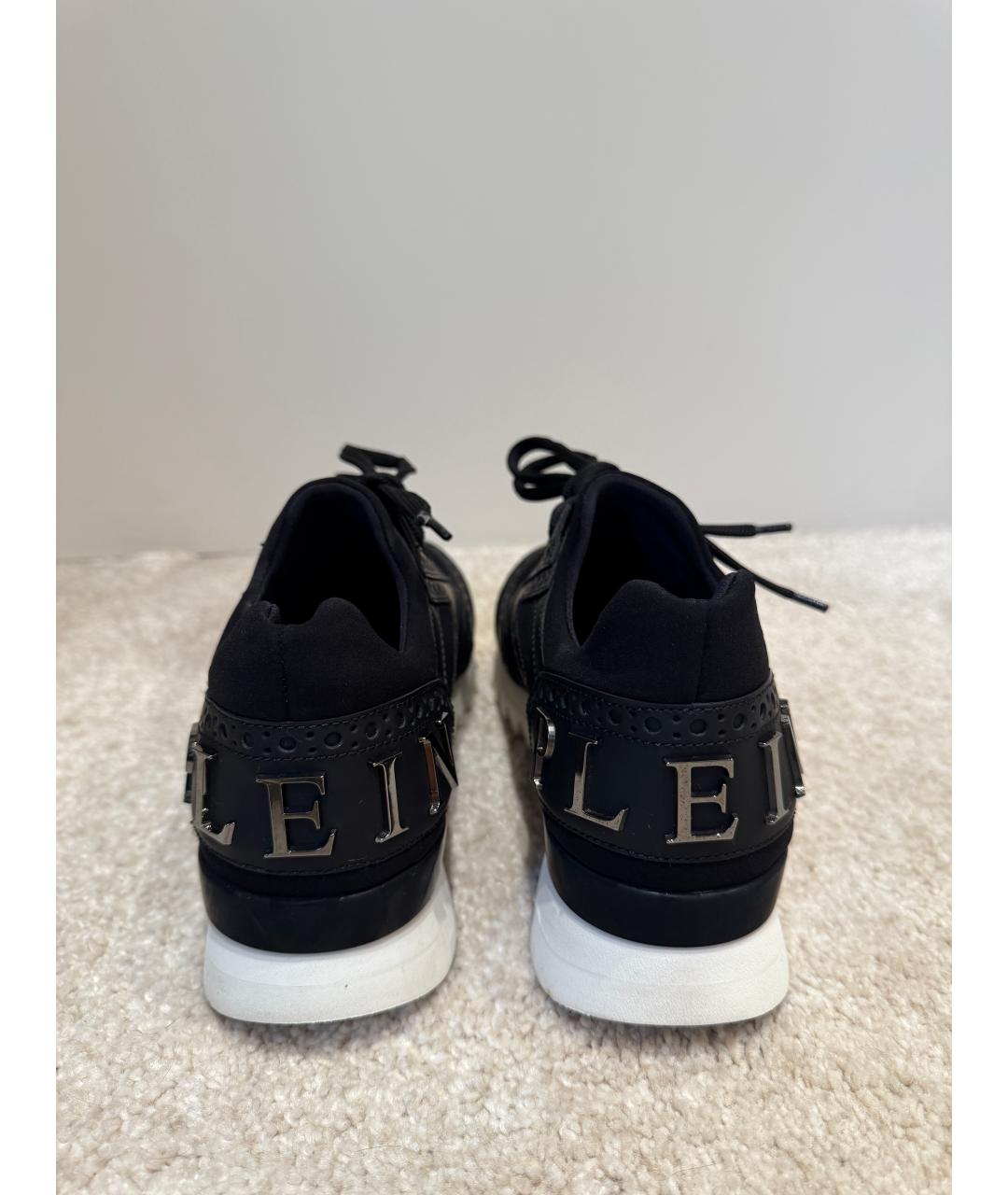 PHILIPP PLEIN Черные кроссовки, фото 4
