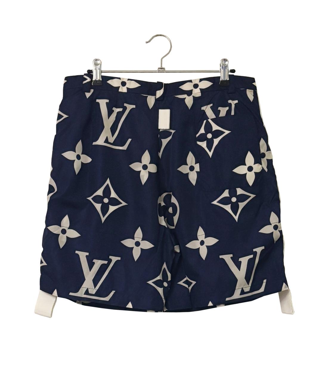 LOUIS VUITTON Синие полиамидовые шорты, фото 2