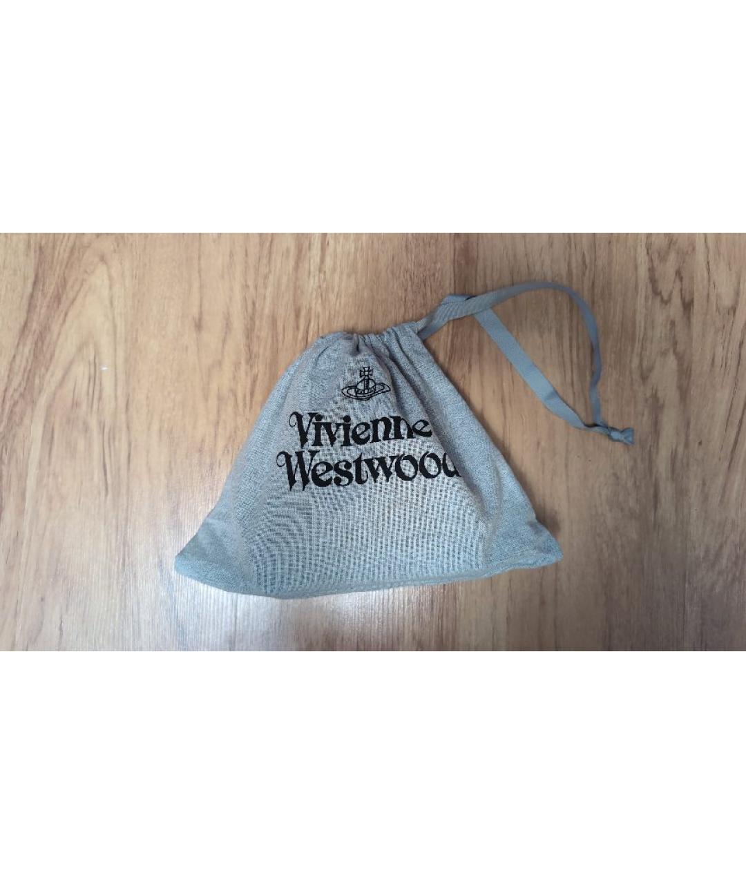 VIVIENNE WESTWOOD Черная сумка через плечо из искусственной кожи, фото 7