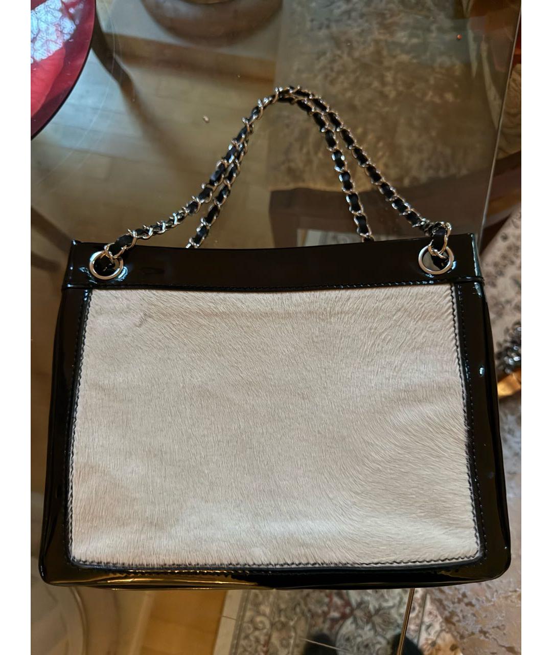 CHANEL Черная жаккардовая поясная сумка, фото 3
