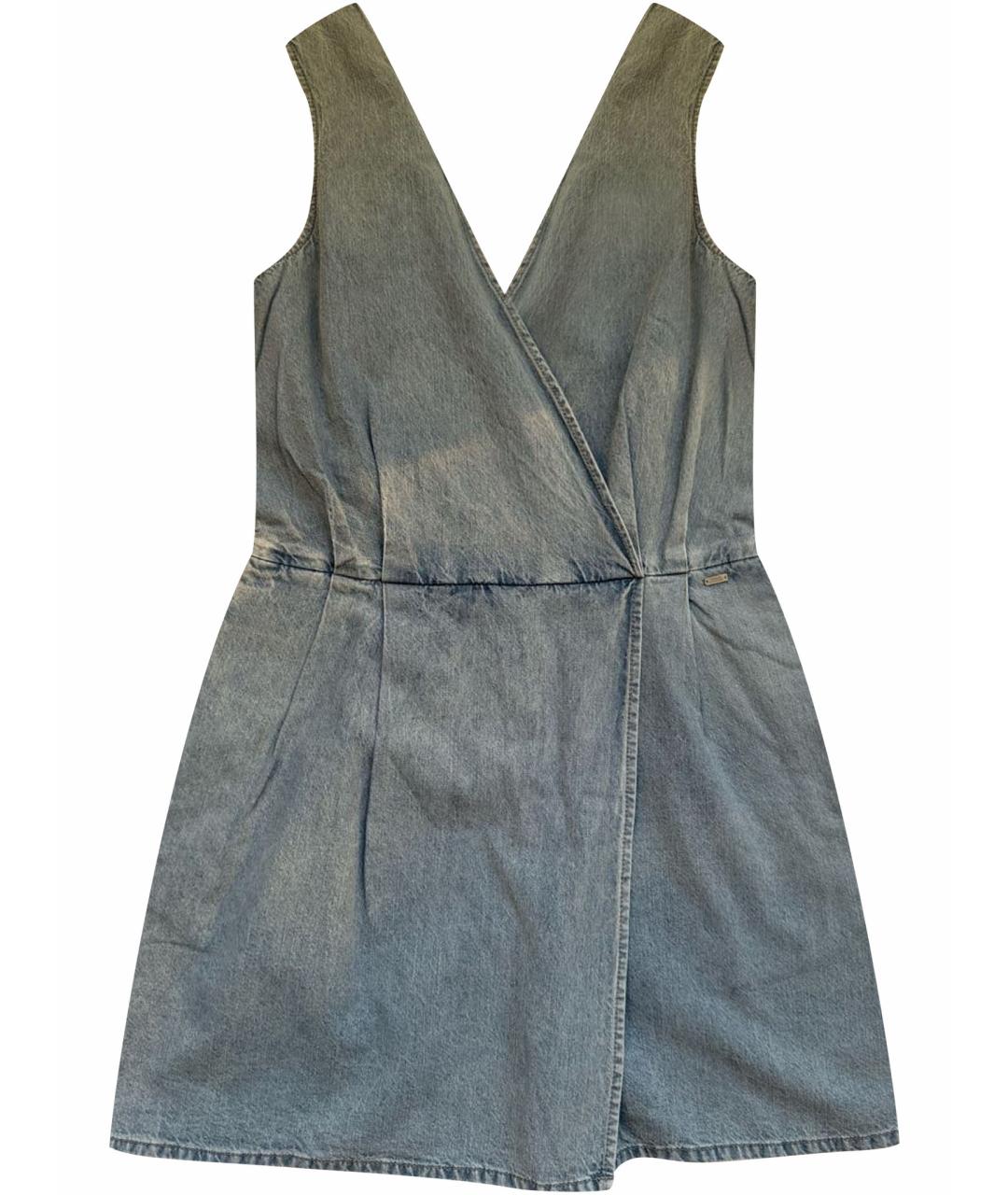 ARMANI EXCHANGE Голубой деним комбинезон, фото 1