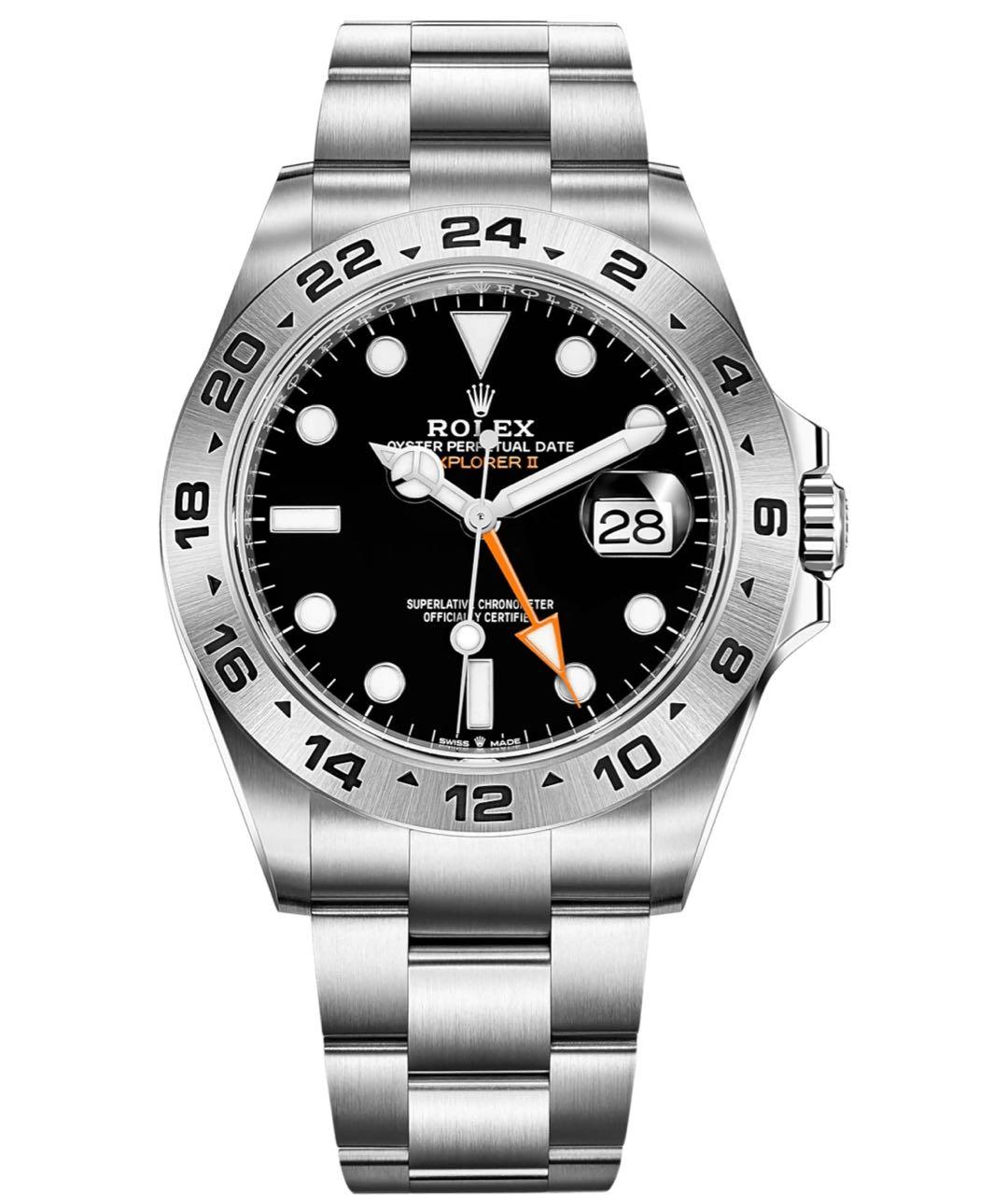 ROLEX Черные часы, фото 1