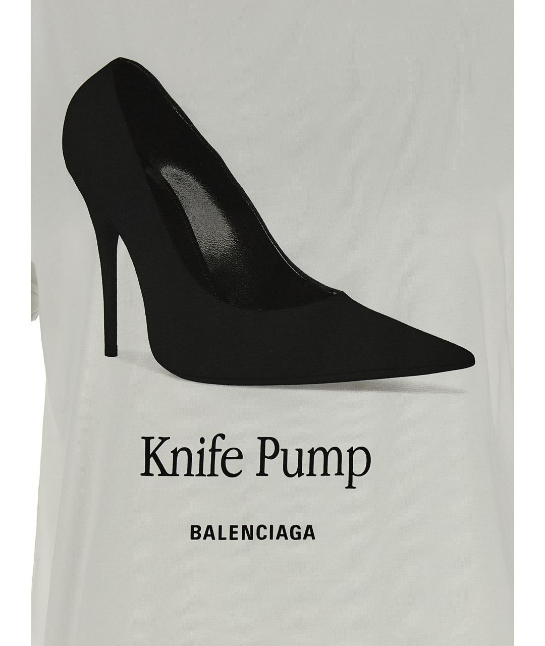 BALENCIAGA Серая хлопковая футболка, фото 4
