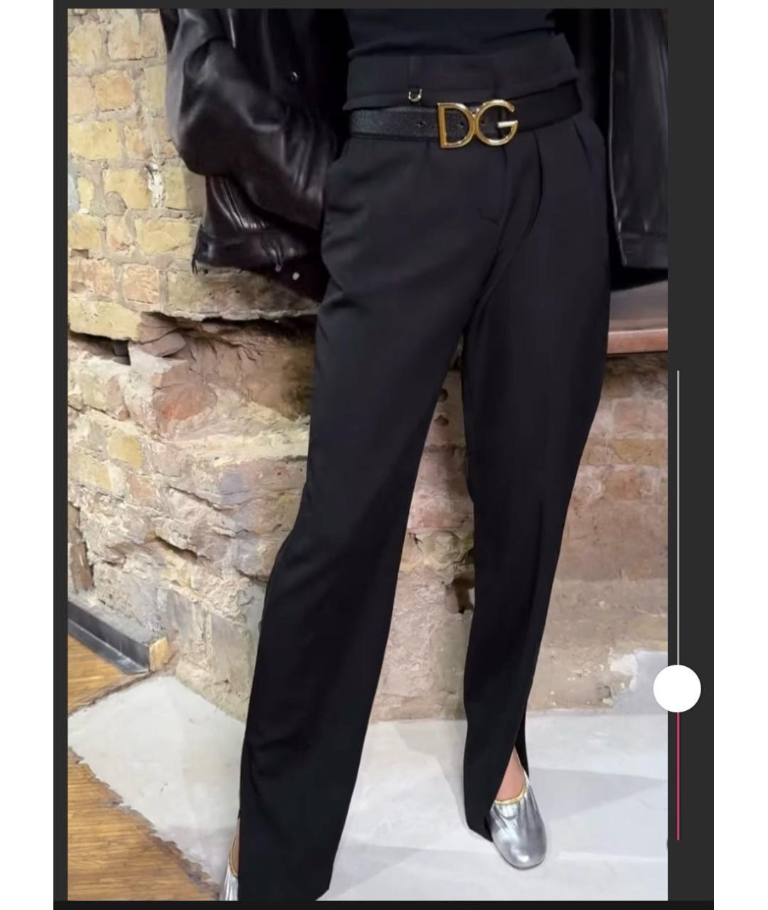 JACQUEMUS Черные шерстяные прямые брюки, фото 5