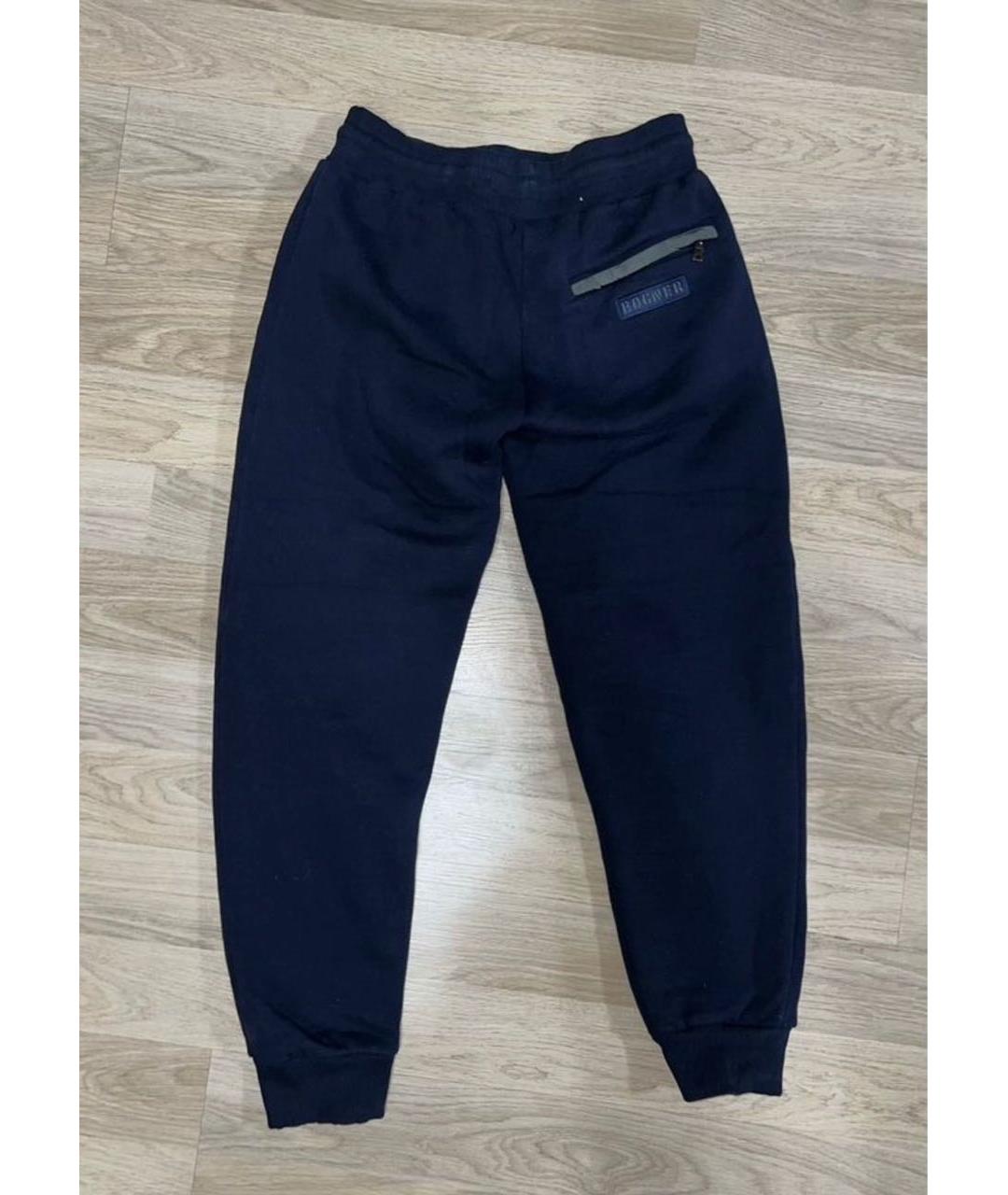 BOGNER Синие хлопковые повседневные брюки, фото 2