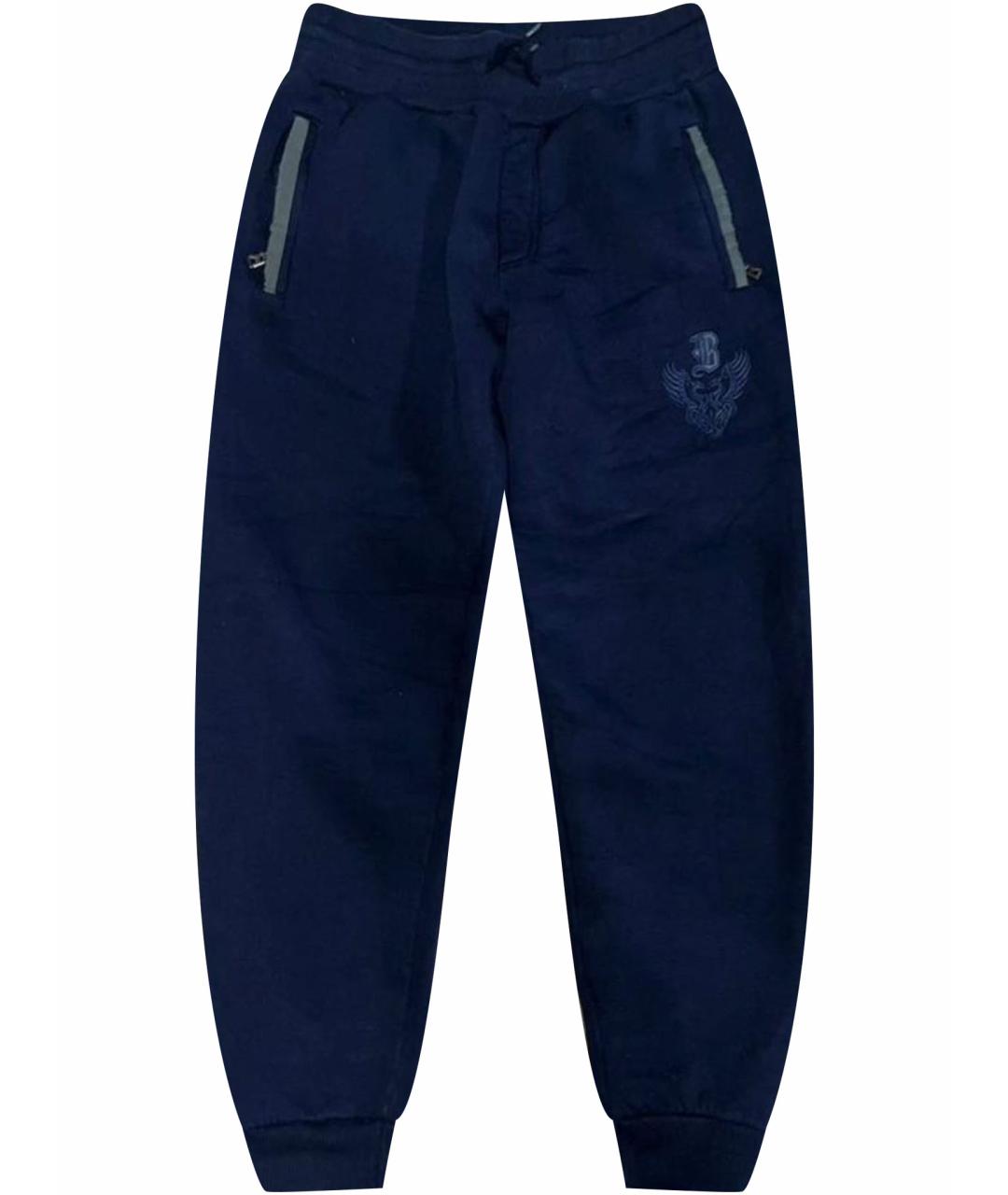 BOGNER Синие хлопковые повседневные брюки, фото 1