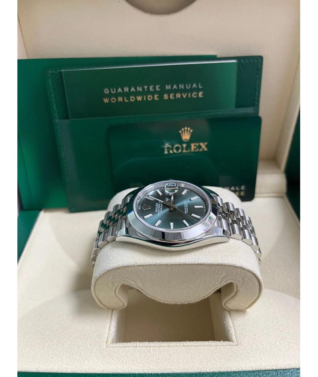 ROLEX Зеленые часы, фото 3