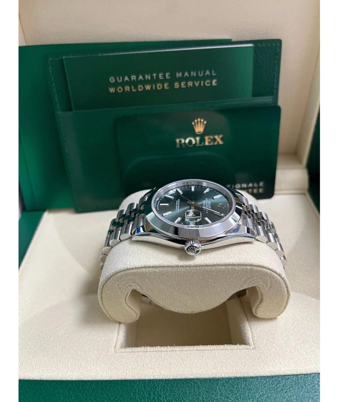 ROLEX Зеленые часы, фото 5