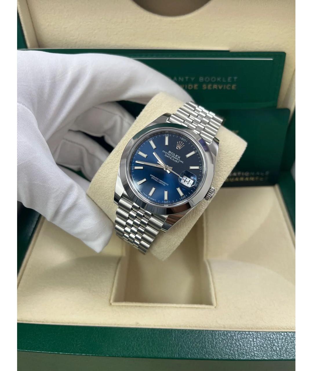 ROLEX Синие часы, фото 6