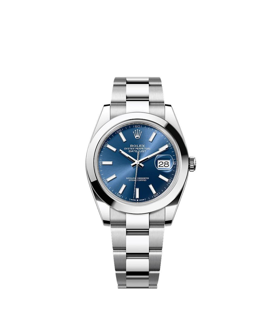 ROLEX Синие часы, фото 1