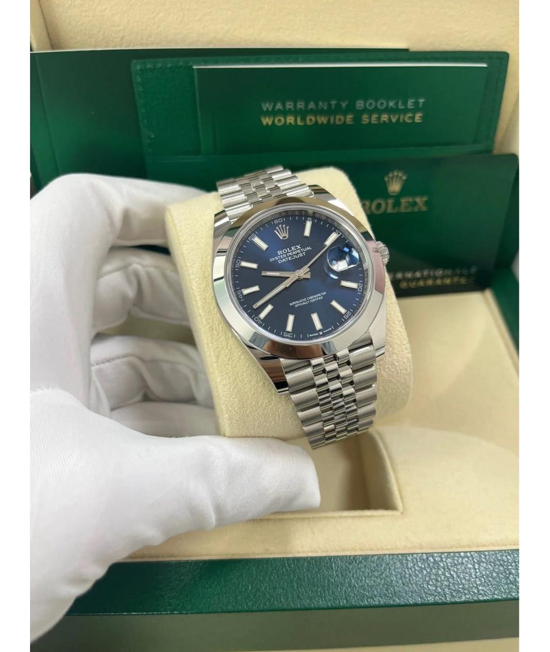 ROLEX Синие часы, фото 5