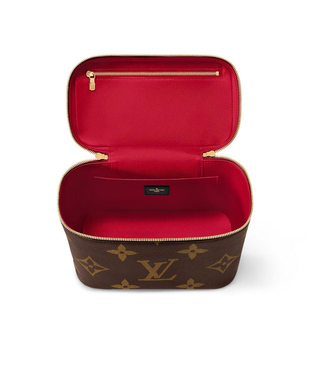 LOUIS VUITTON Коричневая косметичка, фото 3