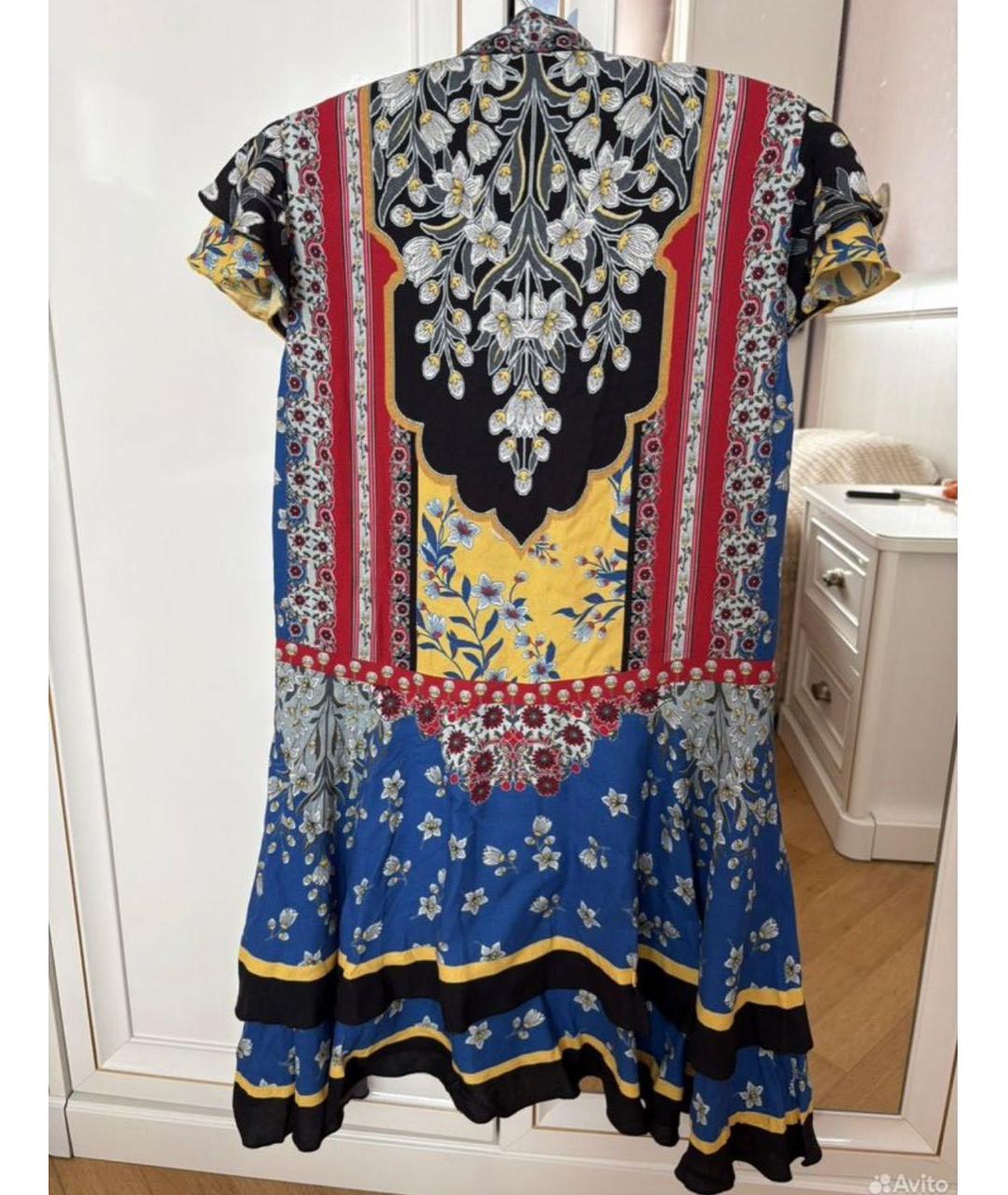 ALICE+OLIVIA Мульти вискозное коктейльное платье, фото 2