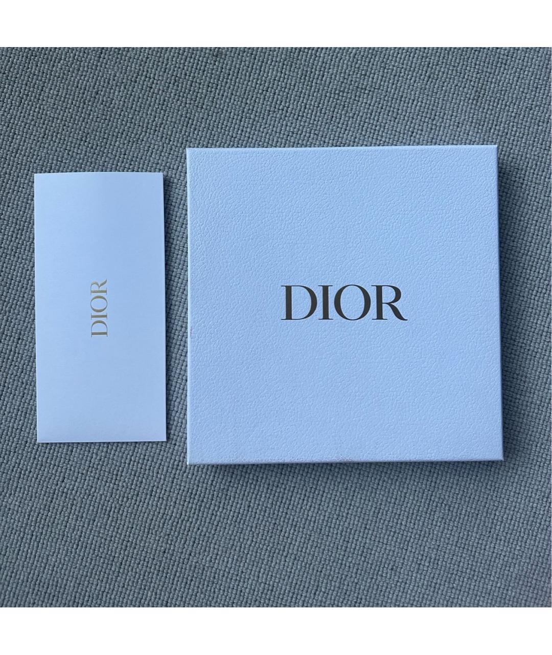 CHRISTIAN DIOR Серый шелковый платок, фото 4