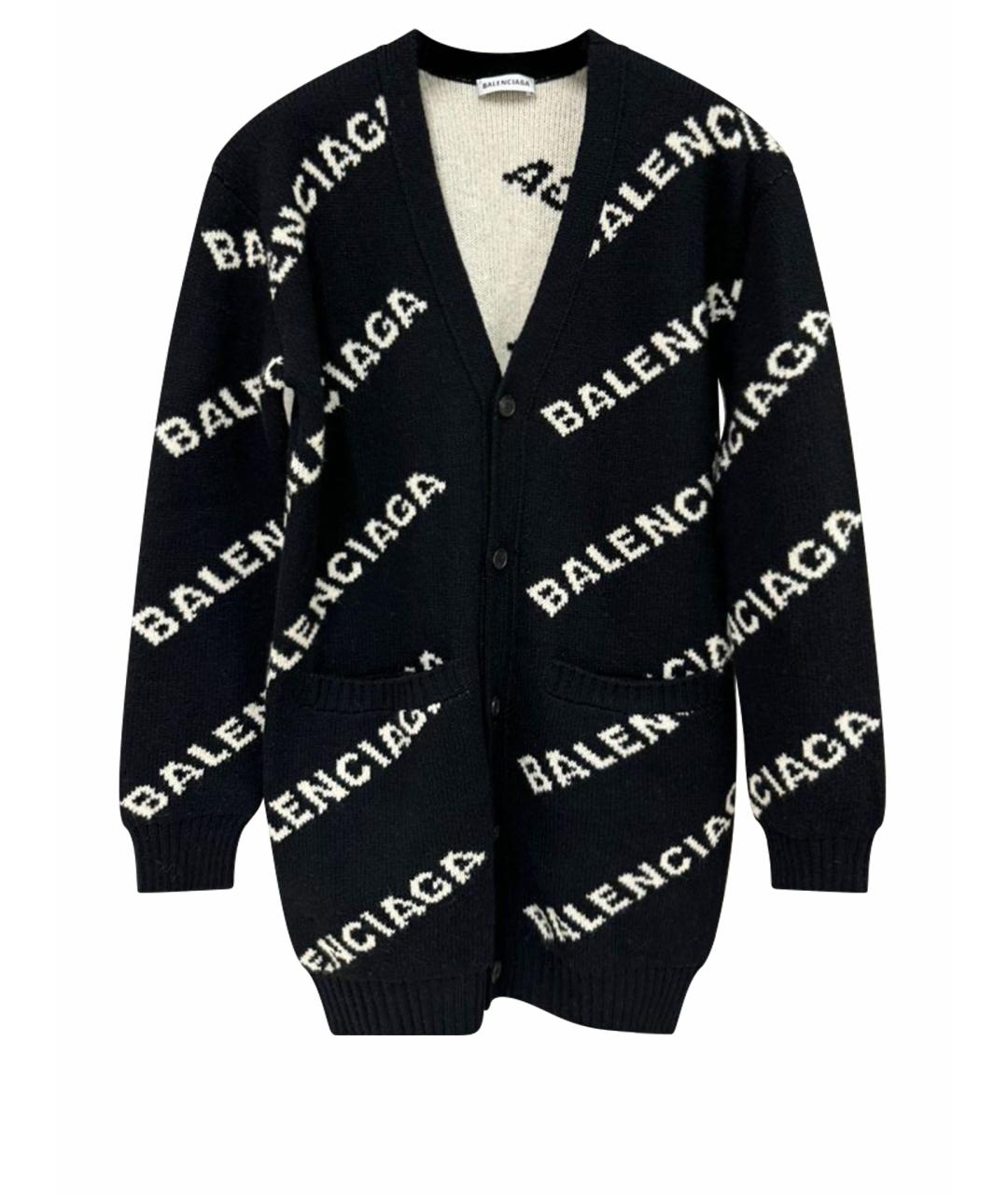 BALENCIAGA Черный кардиган, фото 1