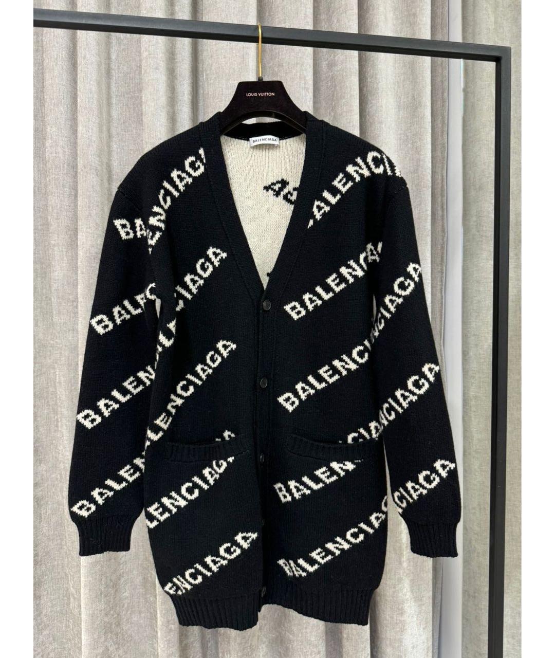 BALENCIAGA Черный кардиган, фото 2