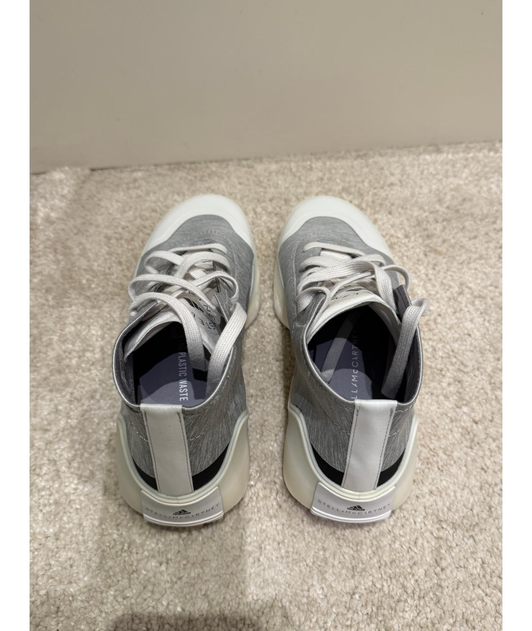 ADIDAS BY STELLA MCCARTNEY Серые текстильные кроссовки, фото 3