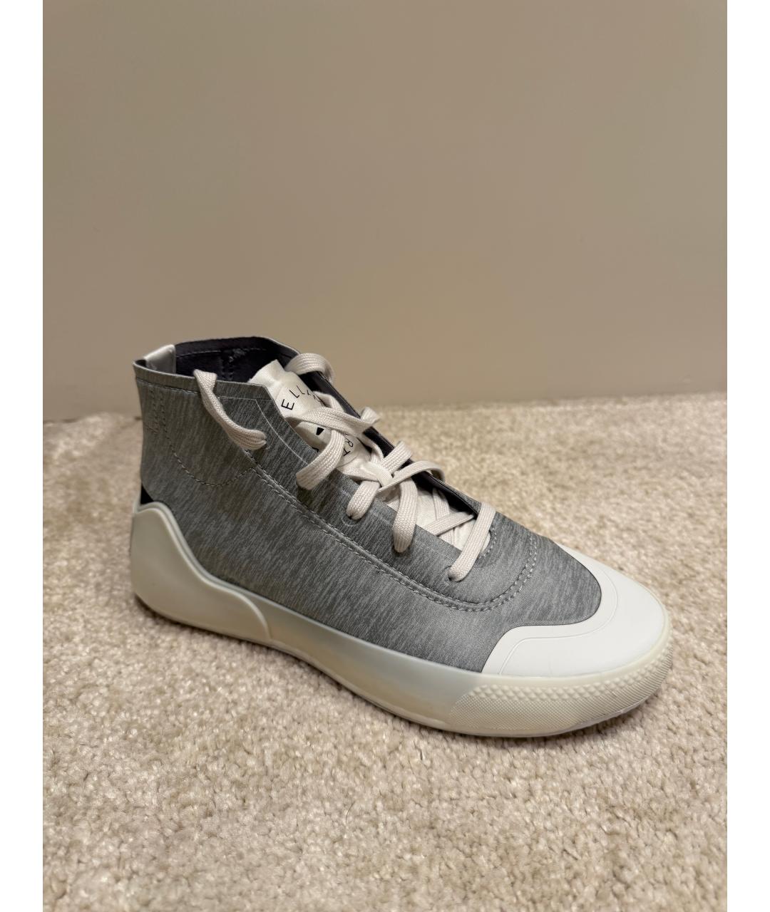 ADIDAS BY STELLA MCCARTNEY Серые текстильные кроссовки, фото 7
